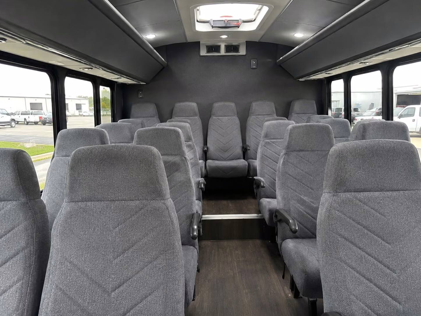 18 passenger minibus inside