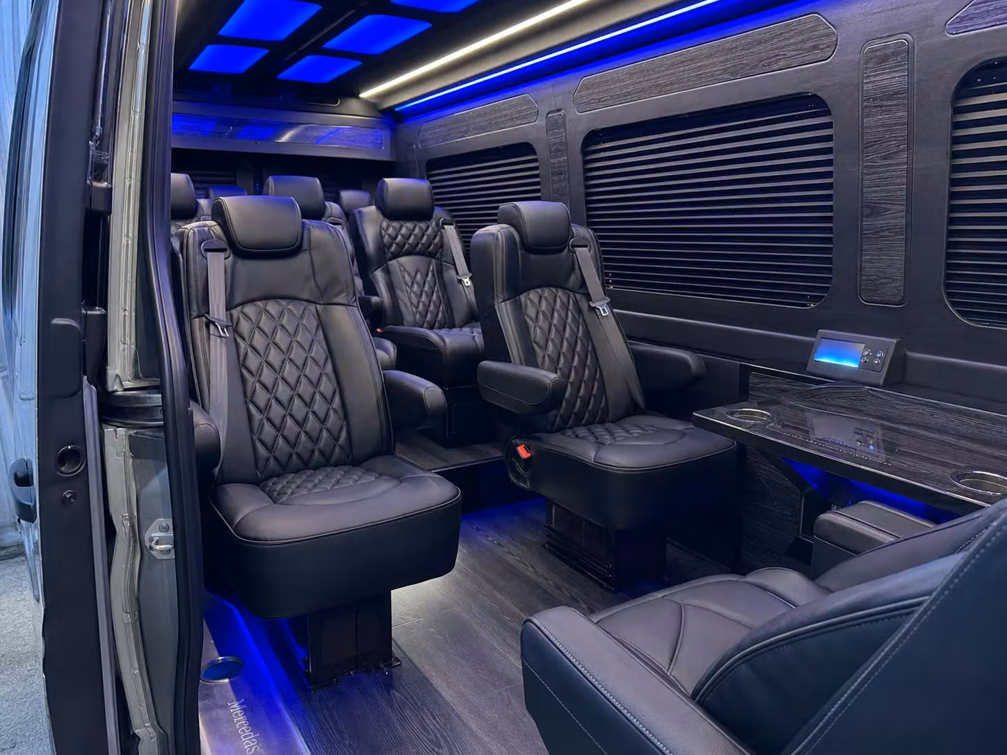 sprinter van with driver inside